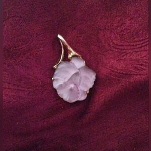 Frosted Floral Pink Pendant